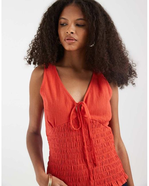 ASOS Shirred Waist V Neck Cami