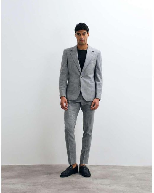 ASOS Gray Skinny Suit Jacket for men