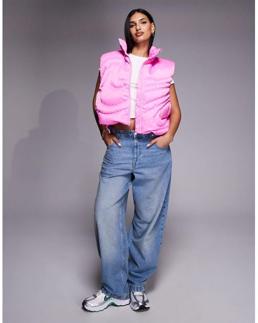 Nike Pink Swoosh Series Oversized Down Vest