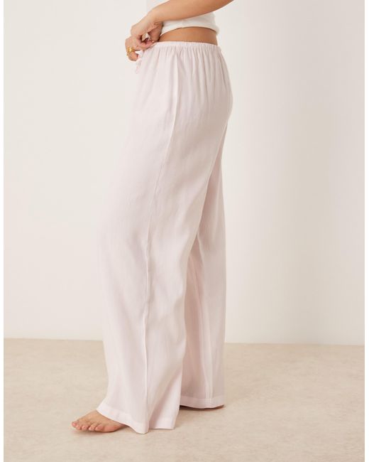 Luna Natural Oversized Pyjama Bottoms