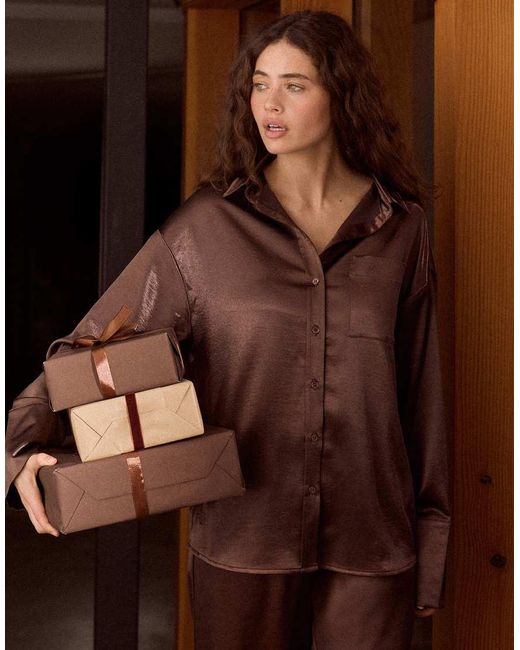 Camicia di 4th & Reckless in Brown