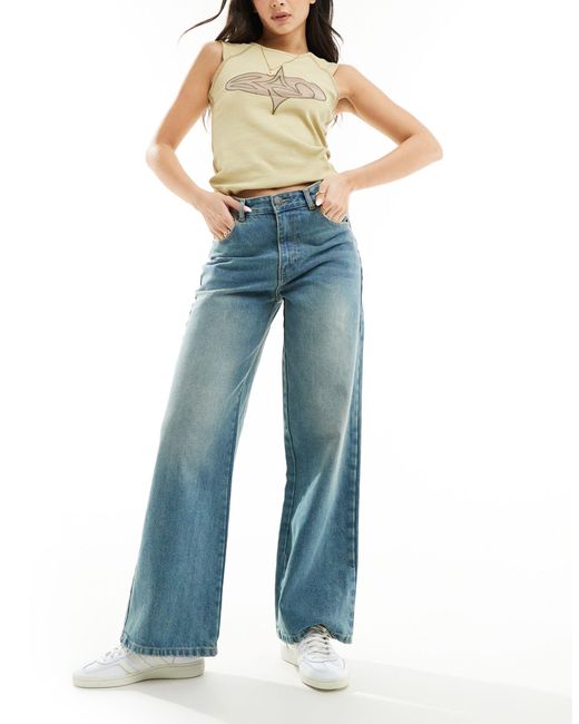 Good For Nothing Blue Wide Leg Jeans