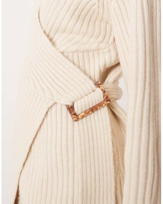 ASOS Natural Wrap Cardigan