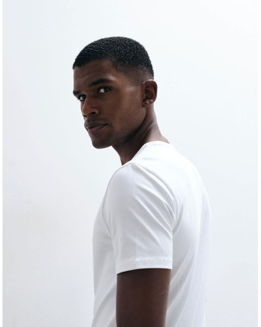 SELECTED Natural 3 Pack T-shirts for men