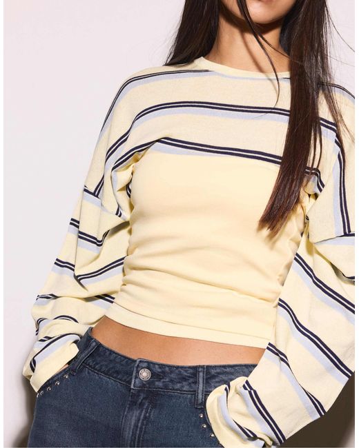 Stradivarius Blue – trägerloses basic-top