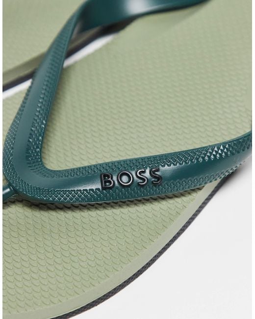 Boss Green Boss Tracy Logo Flip Flops for men