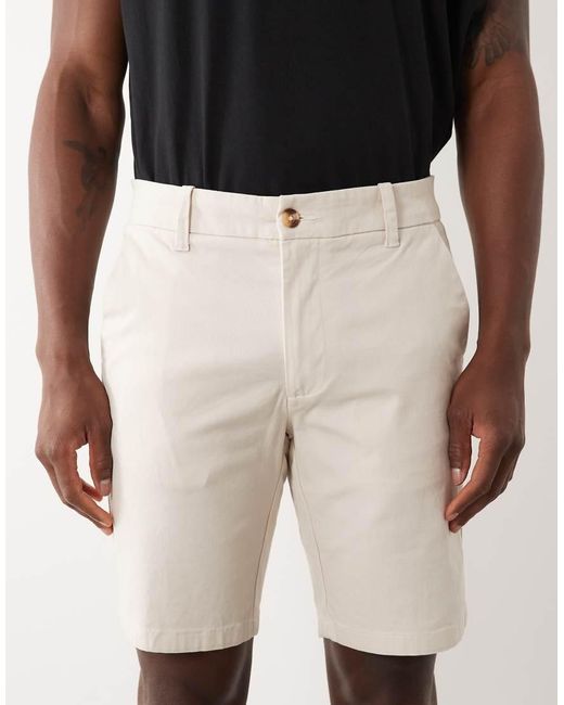 ASOS Black Skinny Fit Chino Shorts for men