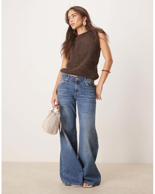 ASOS Brown Chunky Stitch Knitted Tank