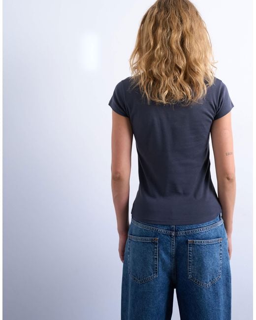 TOPSHOP Blue Everyday Tee