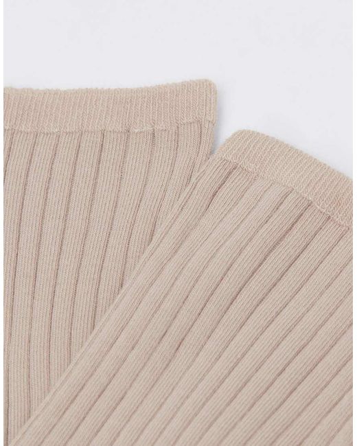 Calzedonia Natural Ribbed Short Socks