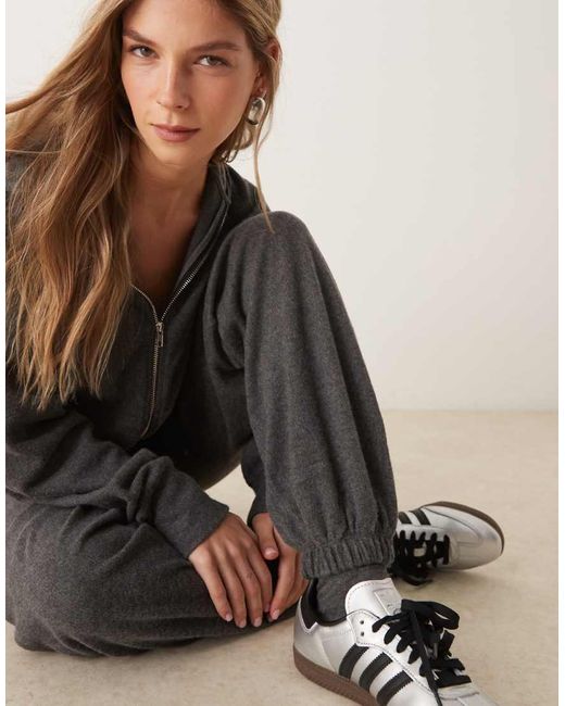 ASOS Superzachte Joggingbroek Met Lage Taille En Elastiek in het Natural