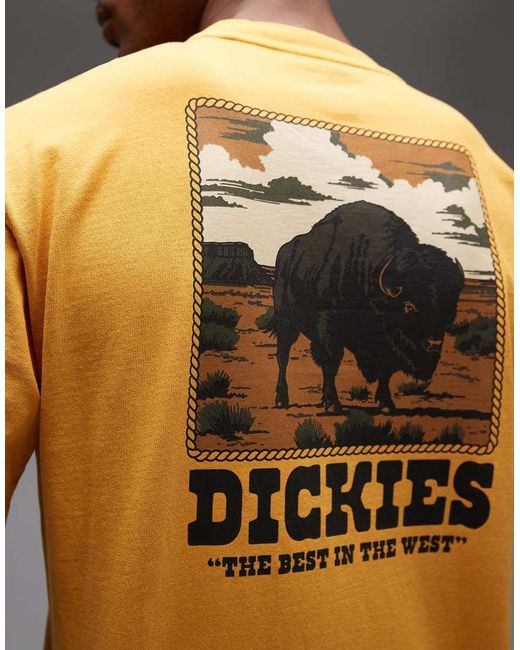 Dickies Yellow Darrtown T-shirt for men