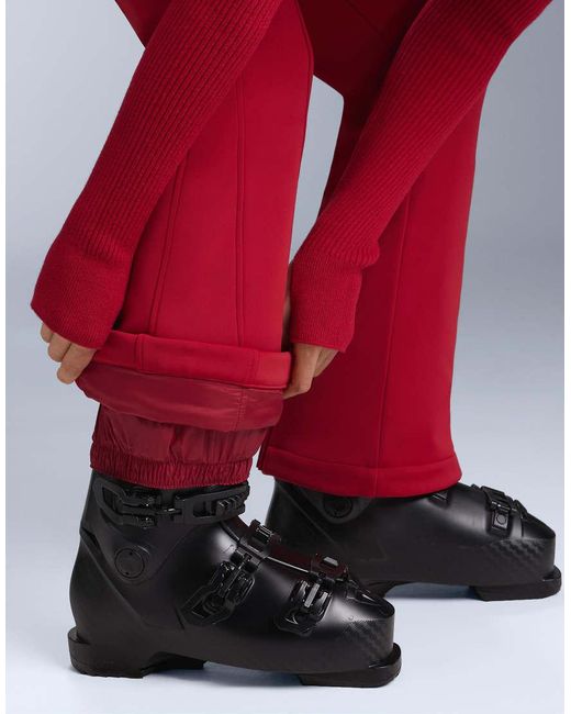 Oysho Red Water-resistant Flare Ski Dungarees