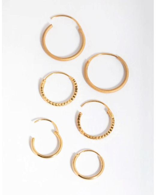 Confezione Di Orecchini A Cerchio di Lovisa in White