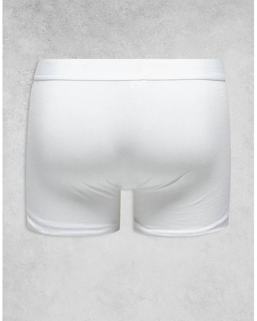 New Look White 5 Pack Trunks for men