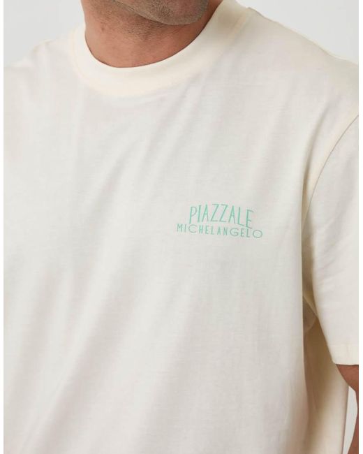 Threadbare White Relaxed Fit Graphic Cotton T-Shirt for men