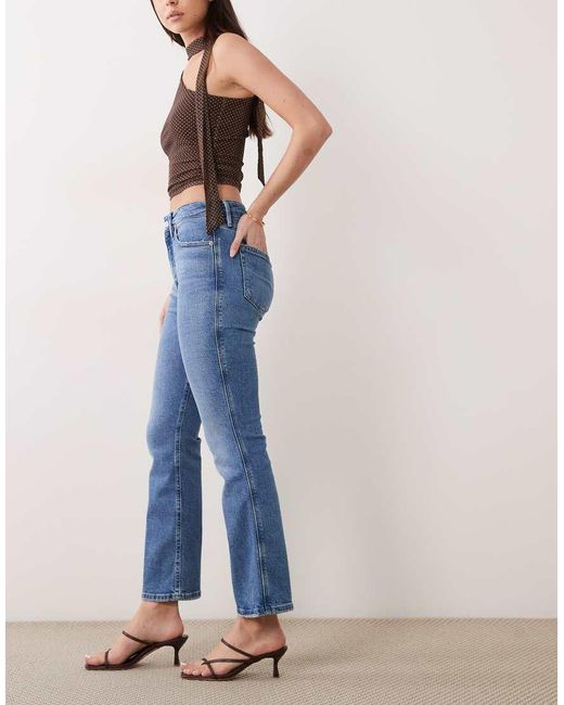 GOOD AMERICAN Blue Good Standard Kick Flare Jeans