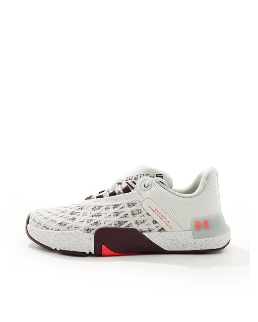 Under Armour White Tribase Reign 5 Trainers for men