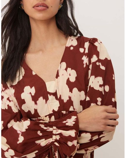 Wednesday's Girl Red Floaty Mini Dress