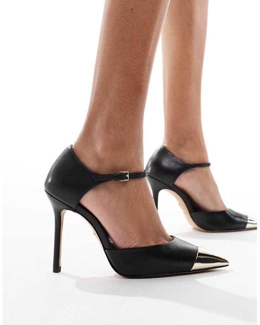 ALDO White Mysha Toe Cap Heeled Shoes