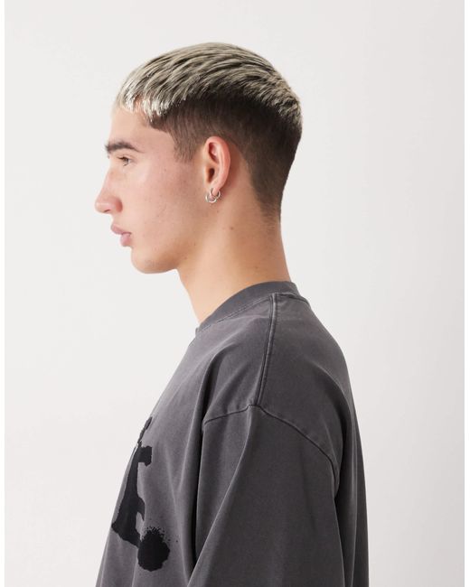 Aape By A Bathing Ape Gray Aape By A Bathing Ape Boxy T-shirt for men