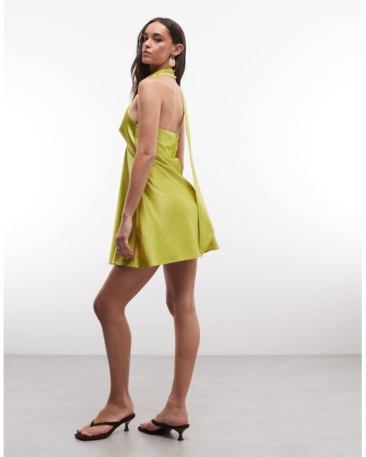 Miss Selfridge White Satin Mini Dress