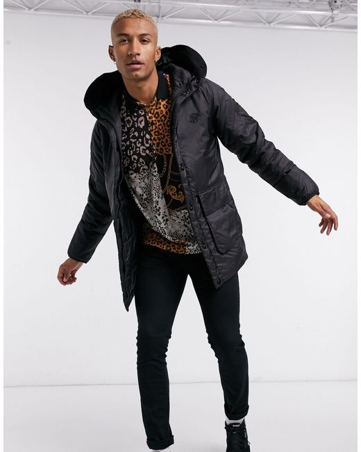 sik silk puffer parka jacket