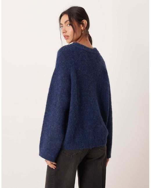 Gina Tricot Blue Super Soft Knit Oversized Sweater
