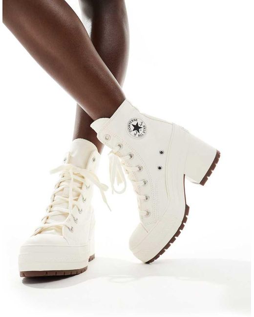 Zapatillas De Deporte Blancas Con Tacón Chuck Taylor 70's Hi Deluxe De Converse de color White