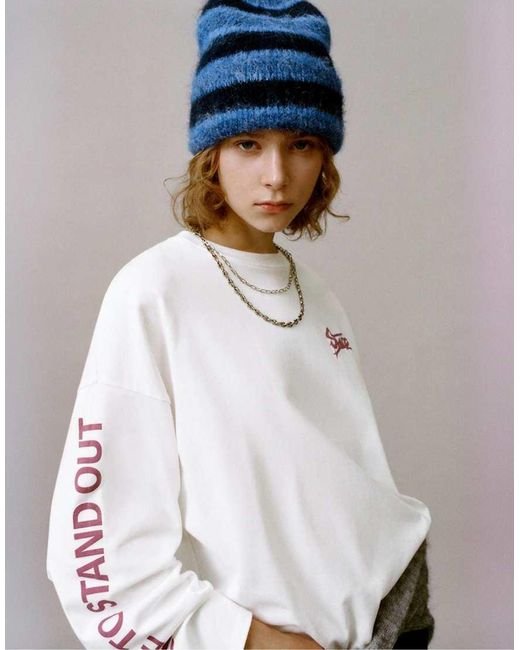 Pull&Bear Gray Stwd Graphic T-Shirt