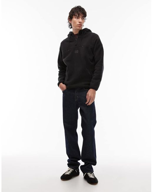 Timberland Polar Hoodie Met 1/4 Rits En Zak in het Black voor heren