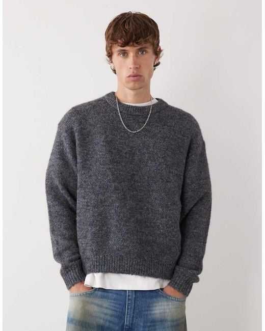 Weekday Gray Wool Blend Sweater for men