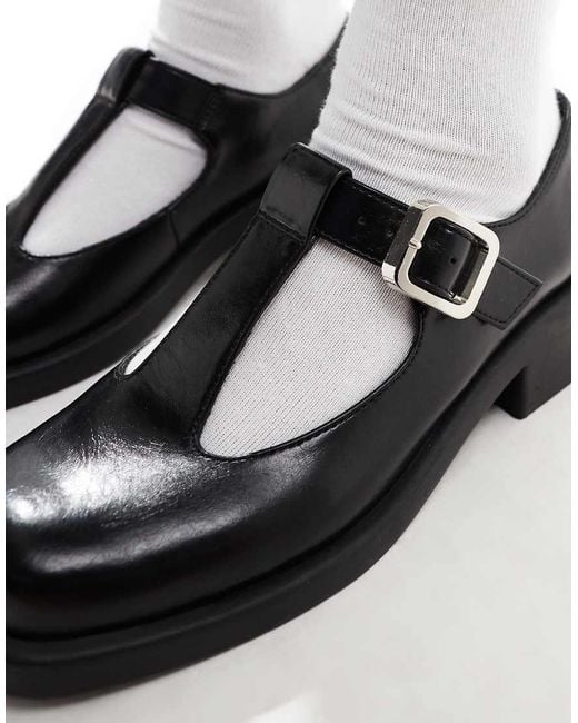 ASOS Black Meryl Mary Jane Flat Shoe