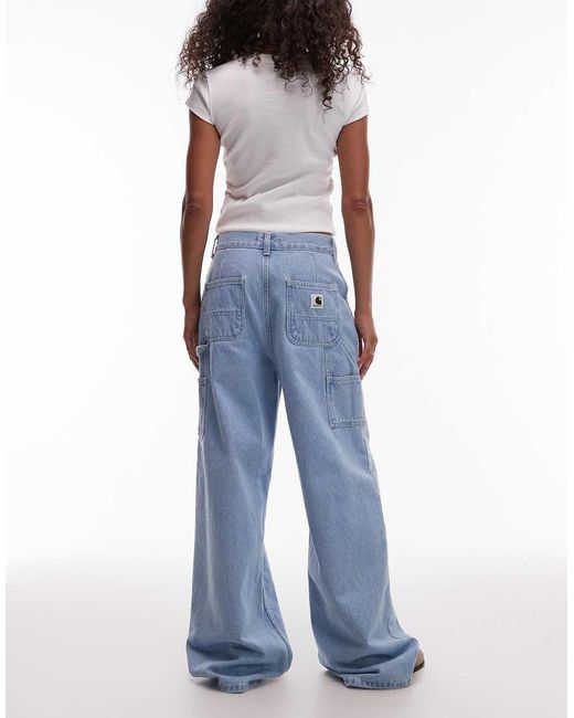 Carhartt Blue Jens Wide Leg Denim Jeans