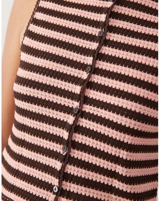 Mango Brown Terra Knit Vest