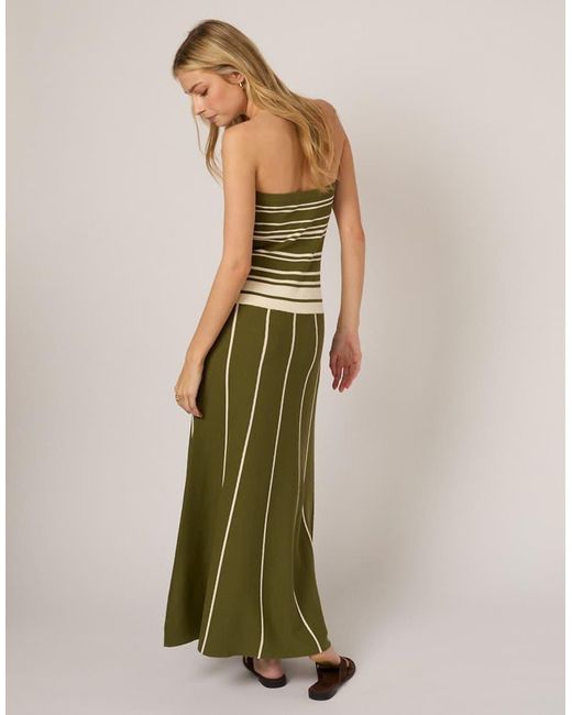 Nobody's Child Green Bandeau Knitted Midi Dress