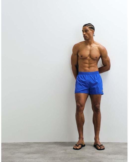 Speedo Blue Solid Retro 13" Volley Swim Short for men