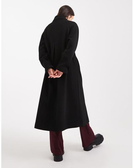 ASOS Black Longline Car Coat