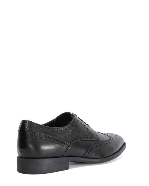 Dune Black Wide Fit Sunni Derby Shoes for men
