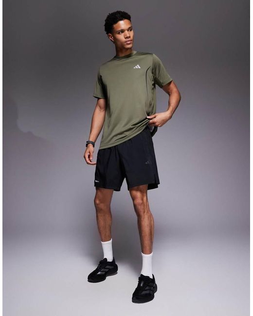 Adidas Originals Black Adidas Training Shorts With Three Stripes for men