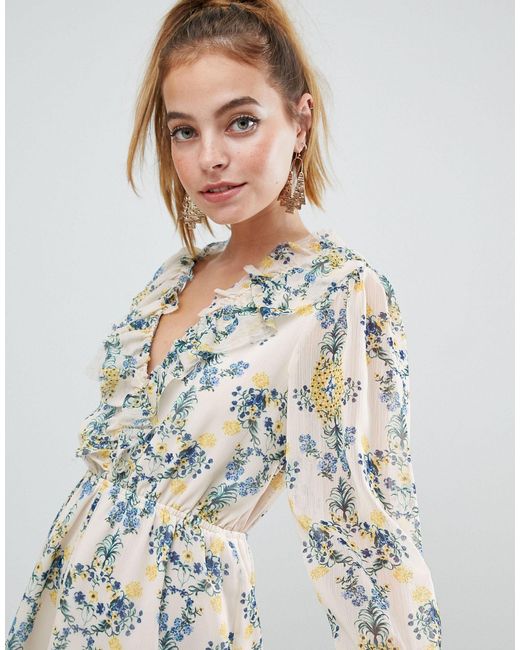 asos floral playsuit