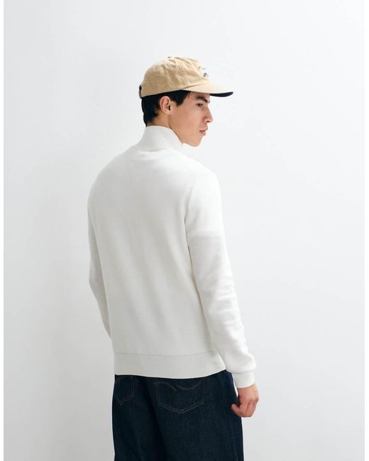 Polo Ralph Lauren White Standard Fit Half-zip Sweater for men