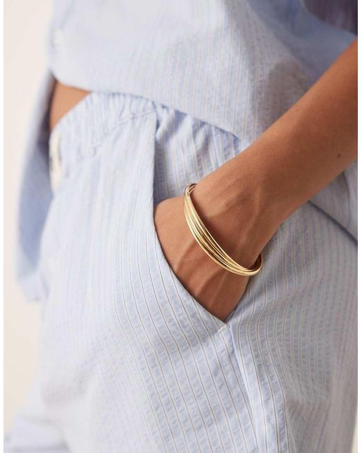 House Of Sunny Blue Seersucker Box Fit Shorts Co-Ord