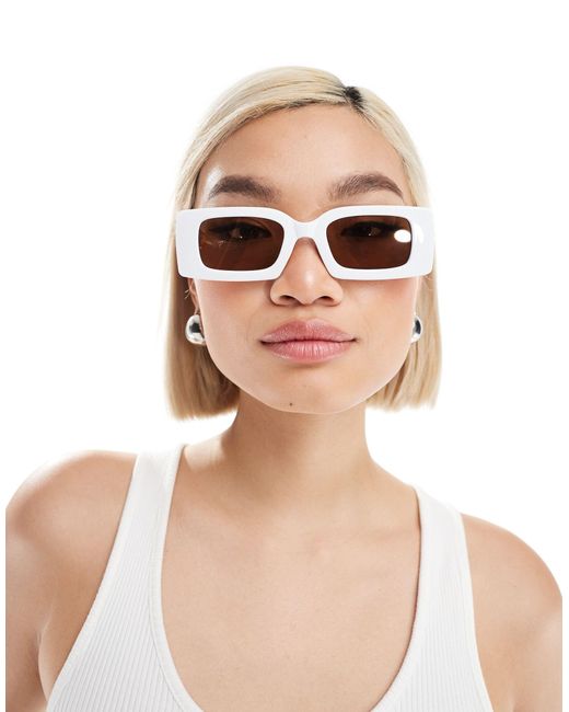 Aire White Arm Detail Sunglasses