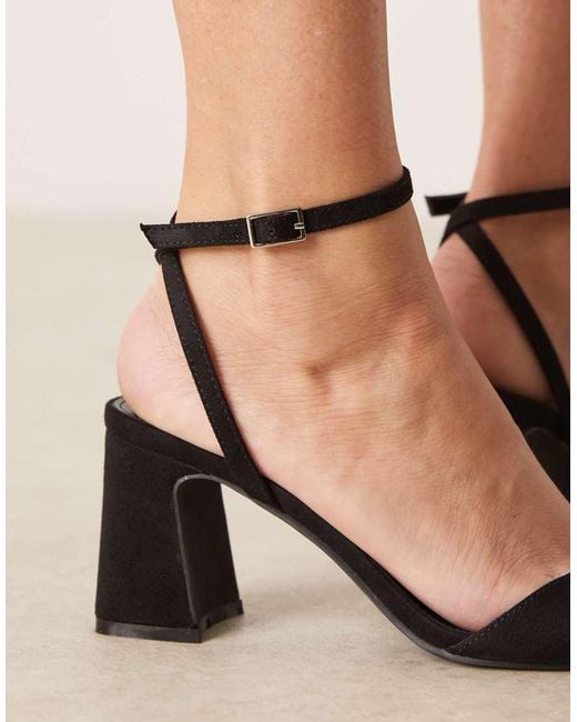 Raid Natural Cora Block Heeled Sandals