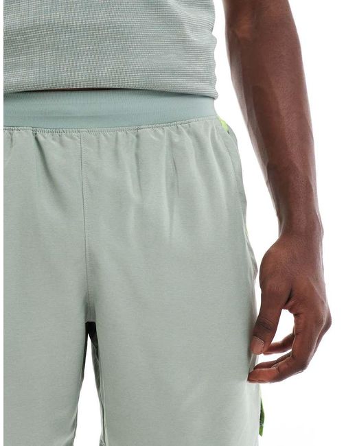 Under Armour Gray Launch 7 Inch Shorts for men
