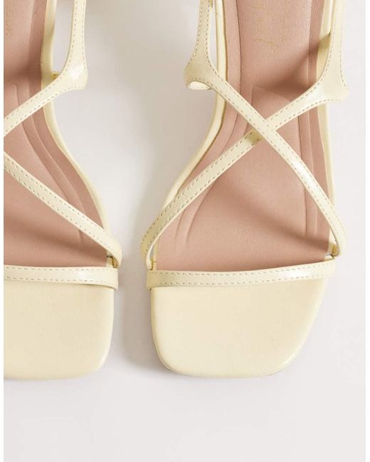 New Look White Multistrap Stiletto Sandal
