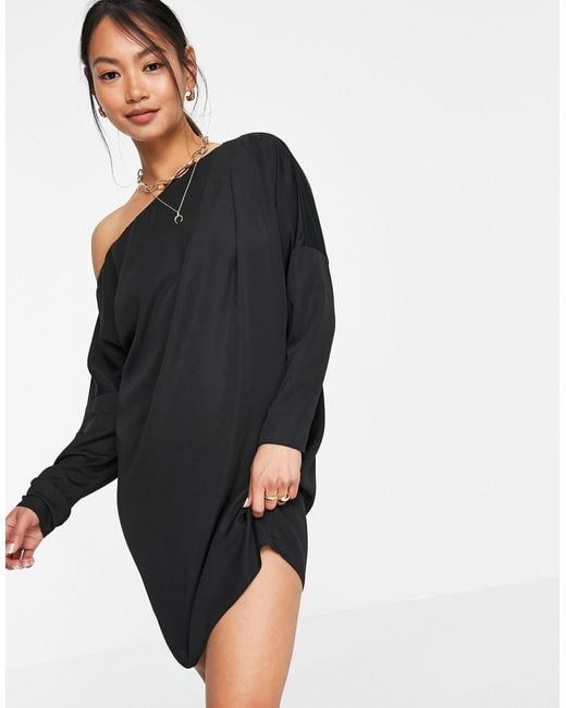 Oversized off the shoulder t shirt dress cheap
