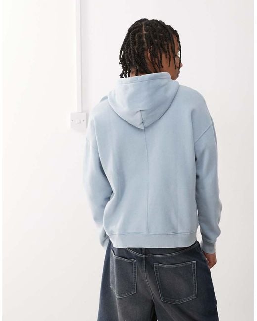 Guess Blue Originals Baker Zip Through Hoodie for men