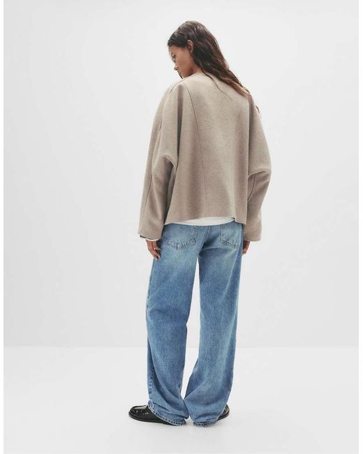Giacca Stile Kimono di Pull&Bear in Blue